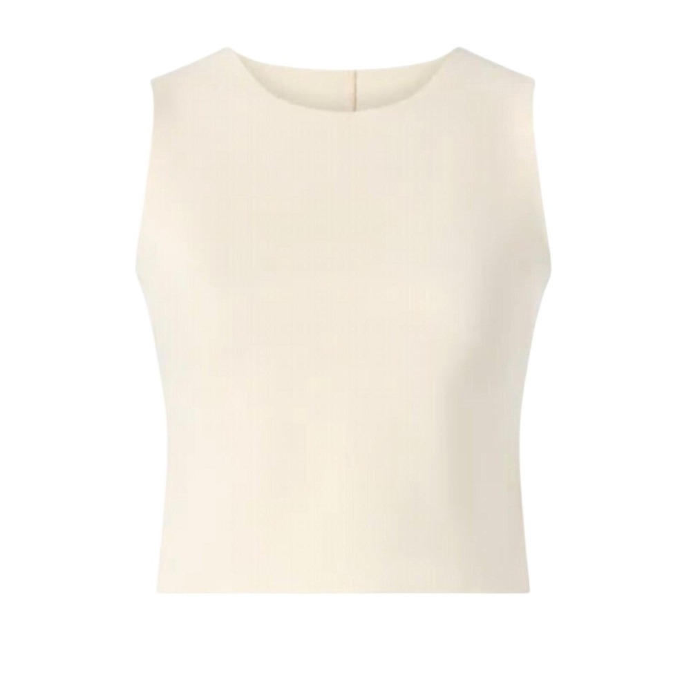 Commando Cream Ribbed Cropped Tank - Picture 2 of 11